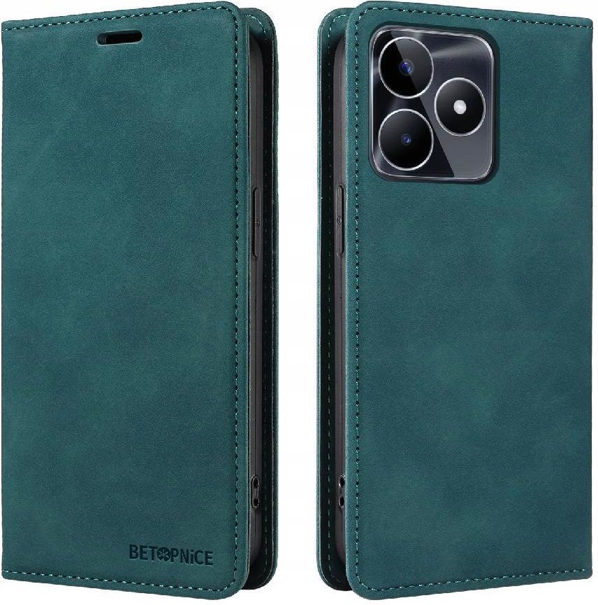 per Realme C53 (2023) Custodia Cintura Vera Pelle Clip Orizzontale