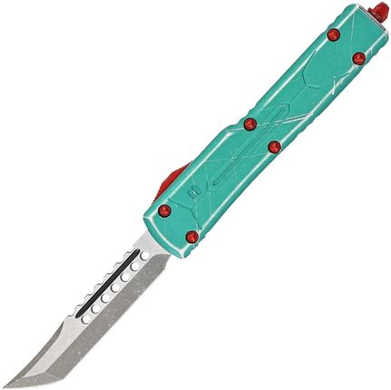 Microtech Knives Nóż Automatyczny Otf Microtech Utx 70 Hellhound T E Green Apocalyptic Aluminium Stonewashed 419 10Bh 120340