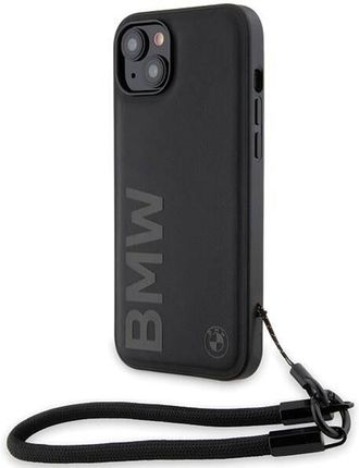 Bmw Oryginalne Etui Iphone 15 Plus 14 Plus Hardcase Signature Leather Wordmark Cord Bmhcp15M23Rmrlk Czarne