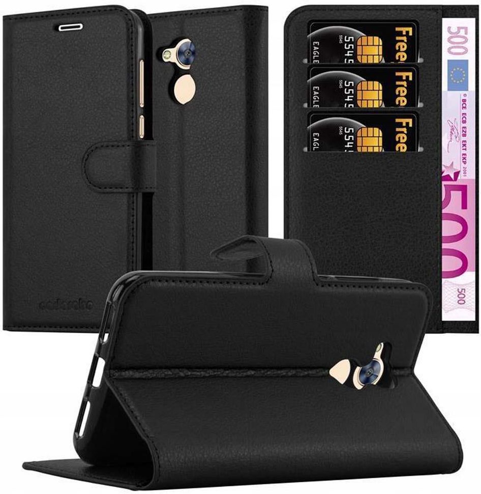 Cadorabo Custodia Libro per Honor 6 PLUS in CLASSY ARGENTO - con Vani