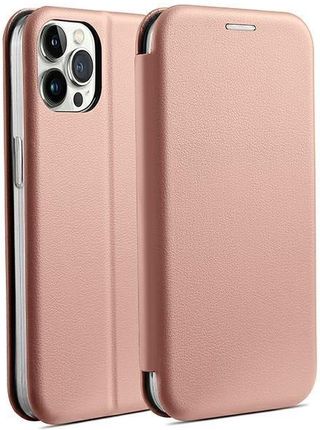Beline Etui Book Magnetic Iphone 15 Pro Max 6 7" Różowo Złoty Rose Gold