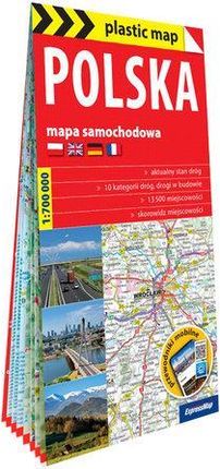 Polska foliowana mapa samochodowa 1:700 000 ExpressMap