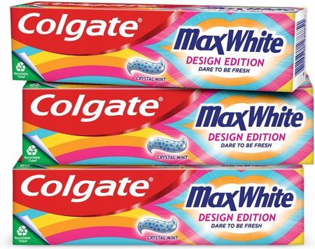 Colgate Max White Limited Edition pasta do zębów limitowana edycja 3x75ml