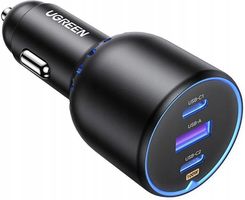 Ugreen Ładowarka Samochodowa Cd293 2Xusb C Pd Usb A 130W Czarna