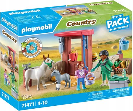 Playmobil 71471 Starter Pack Weterynarz Z Osiołkami Country Farma