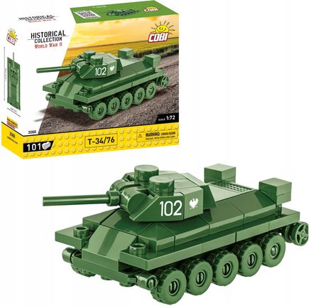 COBI Historical Collection WWII T-34/76 Scale 1:72 (COBI-3088)