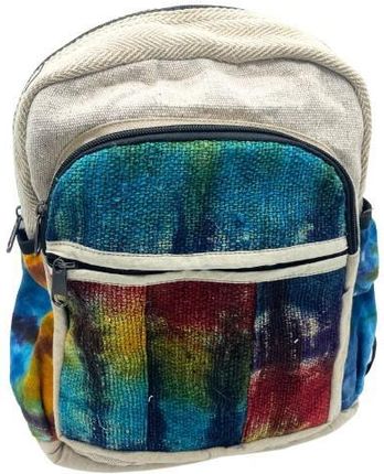 Plecak Hemp średni z Konopii Tie-dye Nepal hand made