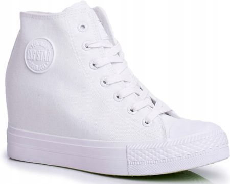 Białe Sneakersy Big Star Koturny FF274A192 39