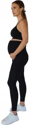 Legginsy Ciążowe Ocieplane bezszwowe spodnie Wysoki Stan długie Getry XXL