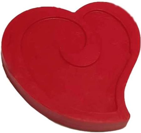 Mini mydełka serce z zawijasem na prezent na Walentynki