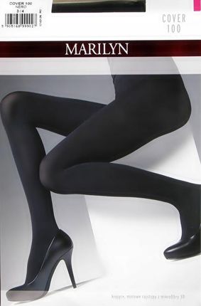 Marilyn Rajstopy Cover 100 Den Matowe Czarne 3/4