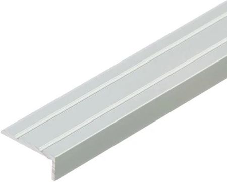 Profil schodowy narożny aluminium anoda CEZAR 25x10mm 2m Srebrny