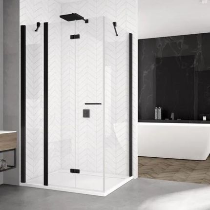 Sanswiss Solino 100x90 Czarny Mat 54372