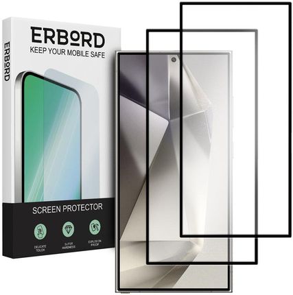 Erbord 2X Pełne Szkło Hartowane 3D Do Samsung Galaxy S24 Ultra 2 Pack (SZKŁOHARTOWANESAMSUNGGALAXYS24ULTRA)