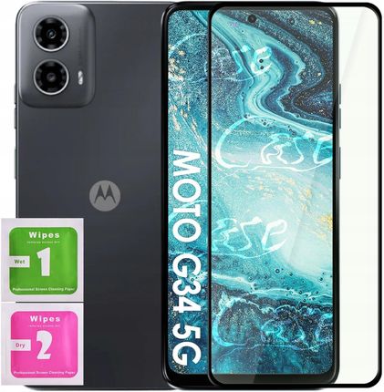 Case Szkło Hartowane Do Motorola Moto G34 5G Na Cały Ekran Pełne Szkiełko (PEŁNESZKIEŁKOOCHRONNESZYBKANACAŁYEKRAN)