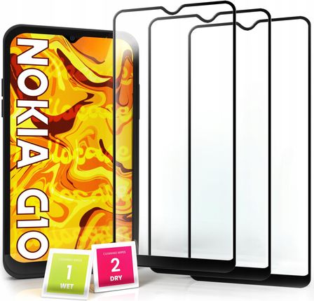 Hello Case 3-pak Szkło Hartowane Do Nokia G10 na cały ekran 9H ochronne 5D (ZESTAWSZKLOHARTOWANENOKIAG100415)