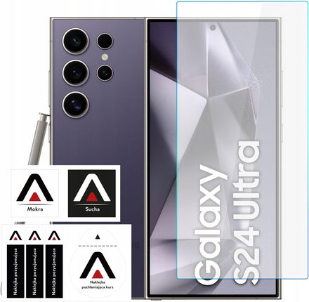 Alogy Szkło hartowane do Samsung Galaxy S24 Ultra szkiełko ochronne na ekran 9H (SZKŁOOCHRONNENAEKRANTELEFONU72562)