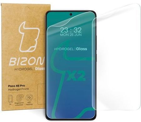Bizon Folia Hydrożelowa Na Ekran Glass Front Do Xiaomi Poco X6 Pro 2 Sztuki (5904665342077)