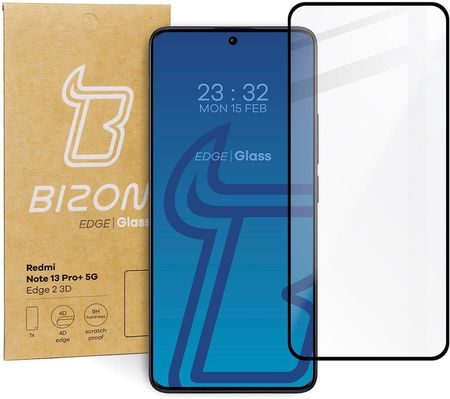 Bizon Szkło Hartowane Glass Edge 2 3D Do Xiaomi Redmi Note 13 Pro Plus 5G (5904665339527)