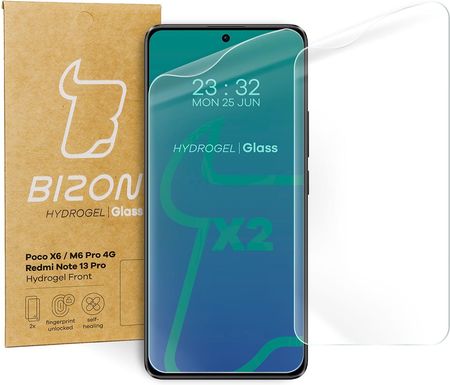 Bizon Folia hydrożelowa do Xiaomi Poco X6/Poco M6 Pro 4G, 2 sztuki (BGHS2POCOX6)