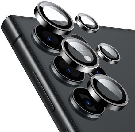 Crong Szkło Hartowane Na Obiektyw Aparatu Samsung Galaxy S24 Ultra Czarne (ATCOGAPOLR24UBK)