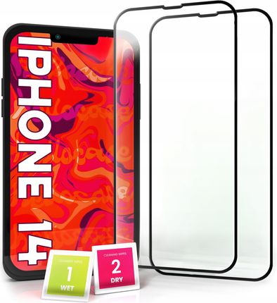 Hello Case 2-pak Szkło Hartowane do iPhone 14 Ochronne Pełne Na cały ekran 5D 9H (SZKLOOCHRONNEHARTOWANESZKIEŁKOSZYBKA0630)