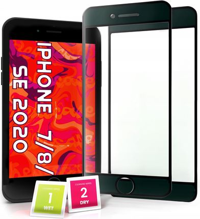 Hello Case 2-pak Szkło Hartowane do iPhone Se 2020 2022 7 8 Pełne Na cały ekran (SZKLOOCHRONNEHARTOWANESZKIEŁKOSZYBKA0409)
