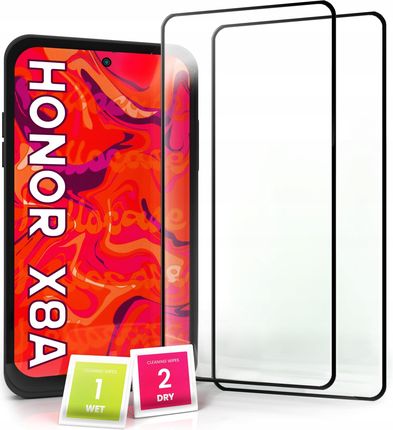Hello Case 2-pak Szkło Hartowane do Honor X8a Ochronne Pełne Na cały ekran 5D 9H (SZKLOOCHRONNEHARTOWANESZKIEŁKOSZYBKA1521)