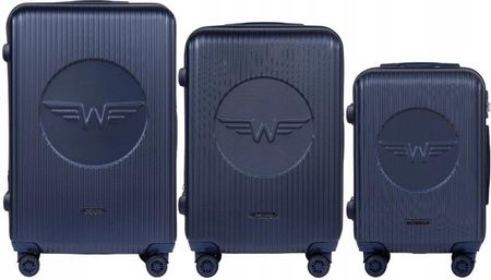 SWL02 Kpl, Zestaw 3 walizek Wings (l,m,s), Blue