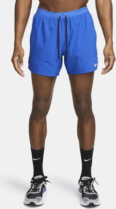Nike Męskie Z Wszytą Biały izną 13cm Dri Fit Stride Niebieski