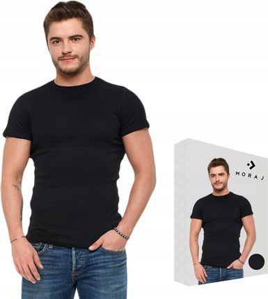 Moraj T-shirt Koszulka 950-001 Bawełna czarny XL