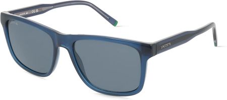 Lacoste L6025S Męskie okulary przeciwsłoneczne, Oprawka: Biotworzywo sztuczne, niebieski