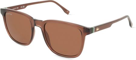 Lacoste L6029S Męskie okulary przeciwsłoneczne, Oprawka: Biotworzywo sztuczne, brązowy