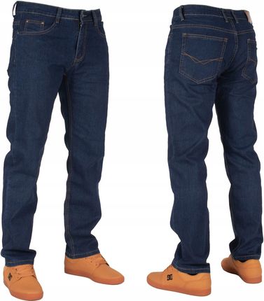Spodnie męskie jeans W:42 110 CM L:30 granat