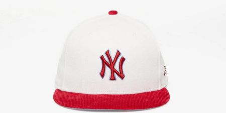 New Era New York Yankees Cord 59FIFTY Fitted Cap Off White/ Red