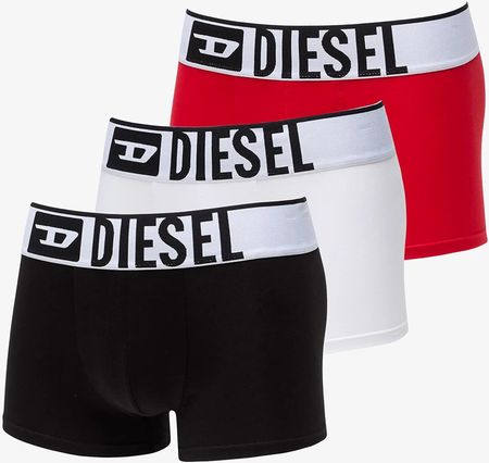 Diesel Umbx-Damienthreepack-XL Logo Boxer 3-Pack White/ Red/ Black