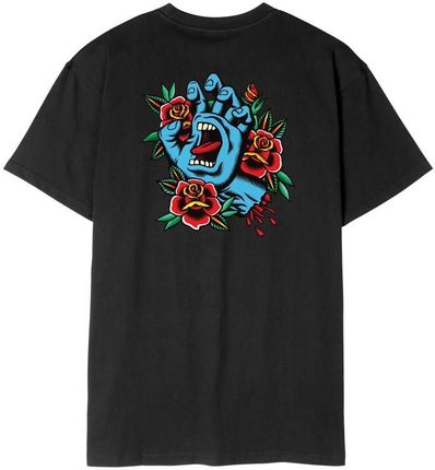 koszulka SANTA CRUZ - Screaming Flash Center T-Shirt Black (BLACK) rozmiar: M