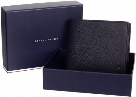 Tommy Hilfiger Portfel Męski Th Monogram CC Flap And Coin Czarny