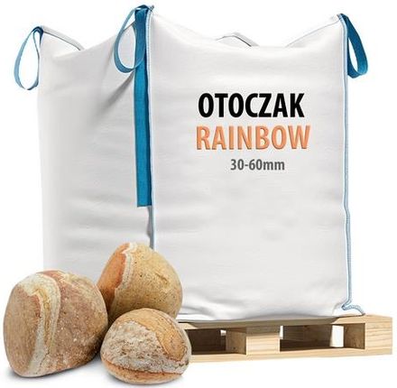 Otoczak Ogrodowy Rainbow - Tęczowy 30-60 mm - Big Bag Kamienie Ogrodowe Tęczowe 3-6cm 