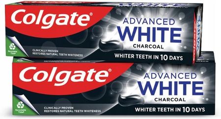 Colgate Advanced White Charcoal Pasta do zębów 2x75ml