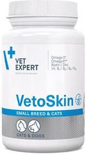 Vet Expert Vetoskin Small Breed And Cats Preparat Na Skórę I Sierść Dla Psów Małych Ras I Kotów 60 Kapsułek Twist Off