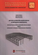 Metoda elementów skończonych w mechanice konstrukcji.