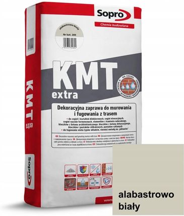 Sopro KMT EXTRA zaprawa do murowania i fugowania z trasem kolor alabastrowo-biały 289 25kg