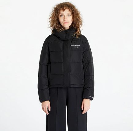 Calvin Klein Jeans Monologo Non Down Sherpa Jacket Black