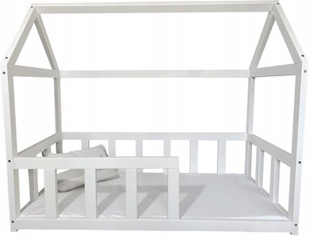 Łóżko Dziecięce Domek Biały Dla Dziecka 160X80 Stelaż Producent Toro