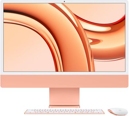 Apple iMac 24" M3 (8-core CPU, 10-core GPU) 24GB RAM 512GB SSD - Pomarańczowy (Z19S/A/R2)