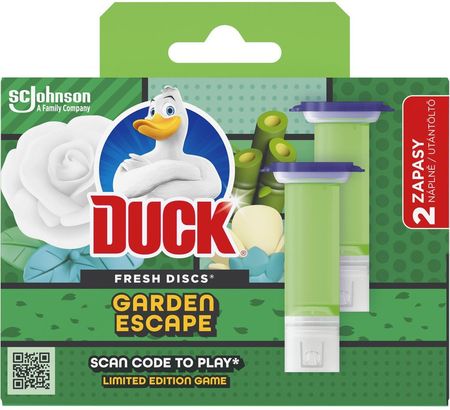 DUCK Fresh Disc krążki żelowe do WC zapas a12 Garden Escape 2x36g