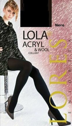 Lores Rajstopy Acryl Lola - 3;nero