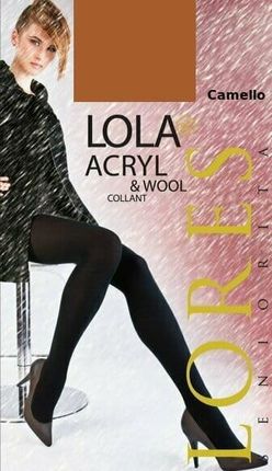 Lores Rajstopy Acryl Lola - 4;camello