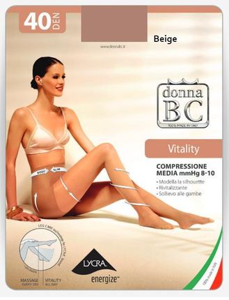 Donna BC Rajstopy Vitality 40dn - 2;beige